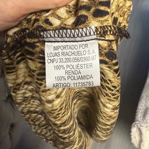 Zebra Print Lace Trim Cami - Picture 7 of 8